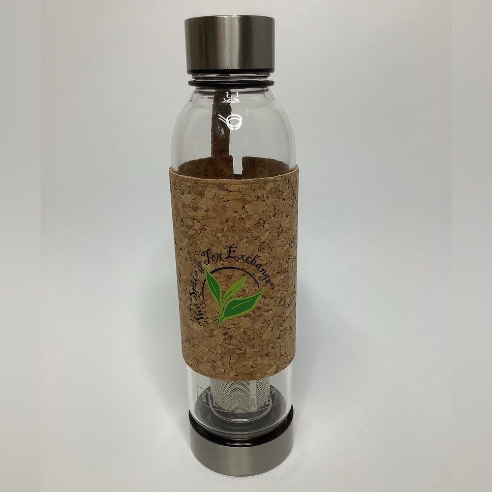 The Spice & Tea Exchange Bottle Infuser for Tea or Other Beverages Cork Wrap New